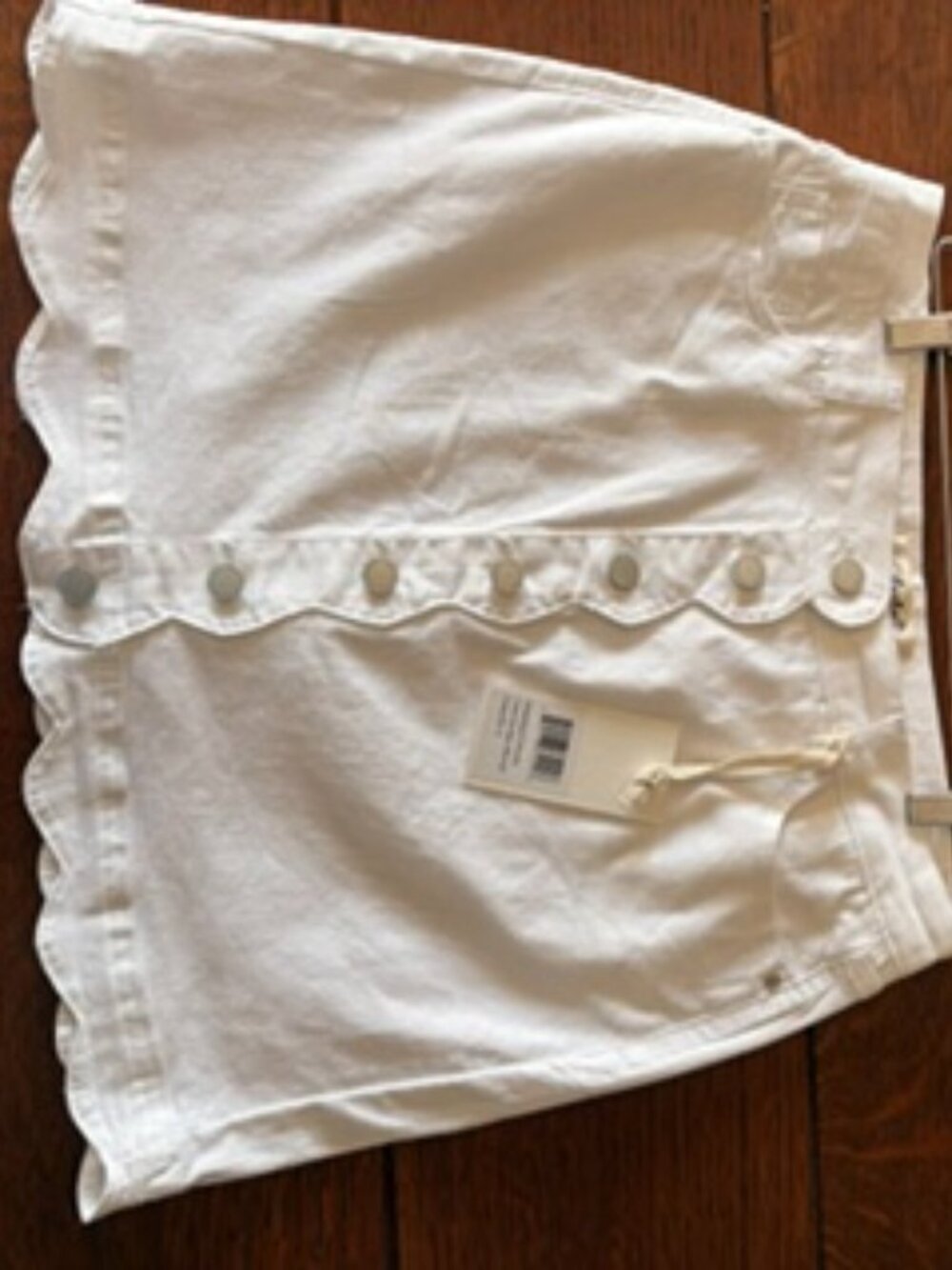 Charlie B- Demin Skort -White